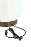 Light & Living Lighting Table lamp 30x41,5 cm BIBIA wood print dark brown+white House of Isabella UK