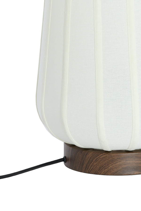 Light & Living Lighting Table lamp 30x41,5 cm BIBIA wood print dark brown+white House of Isabella UK