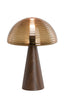 Light & Living Lighting Table lamp 30x43 cm MUEDA glass brown+wood print d brown House of Isabella UK
