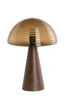 Light & Living Lighting Table lamp 30x43 cm MUEDA glass brown+wood print d brown House of Isabella UK