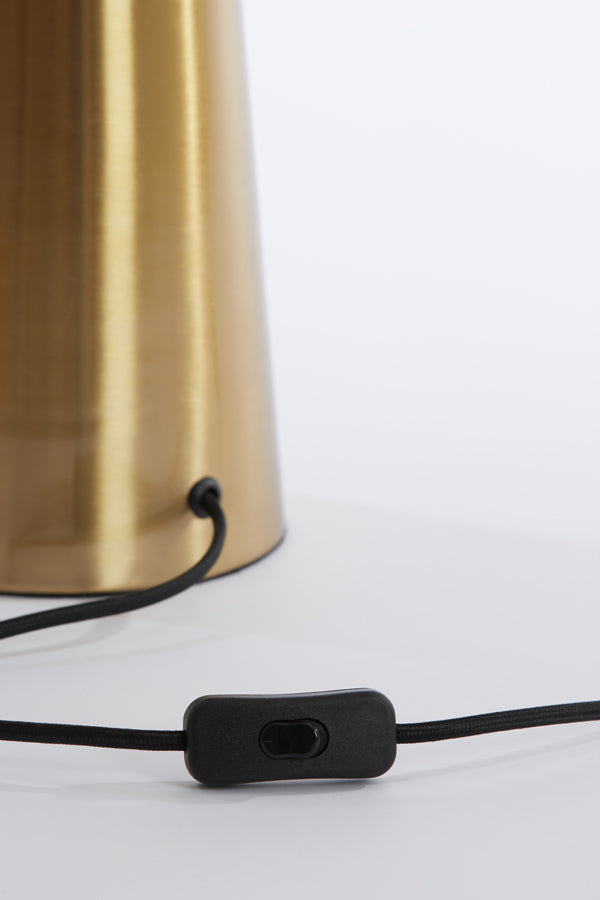 Light & Living Lighting Table lamp 30x45 cm PLEAT glass clear+gold House of Isabella UK