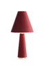 Light & Living Lighting Table lamp 30x61 cm DEVIA velvet burgundy House of Isabella UK