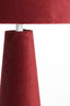 Light & Living Lighting Table lamp 30x61 cm DEVIA velvet burgundy House of Isabella UK