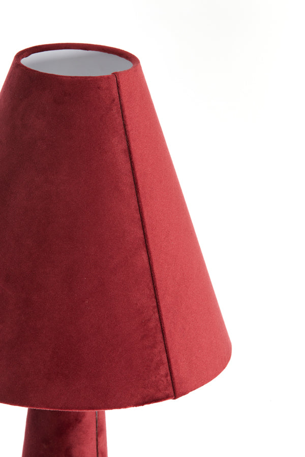 Light & Living Lighting Table lamp 30x61 cm DEVIA velvet burgundy House of Isabella UK