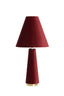 Light & Living Lighting Table lamp 30x61 cm DEVIA velvet burgundy House of Isabella UK