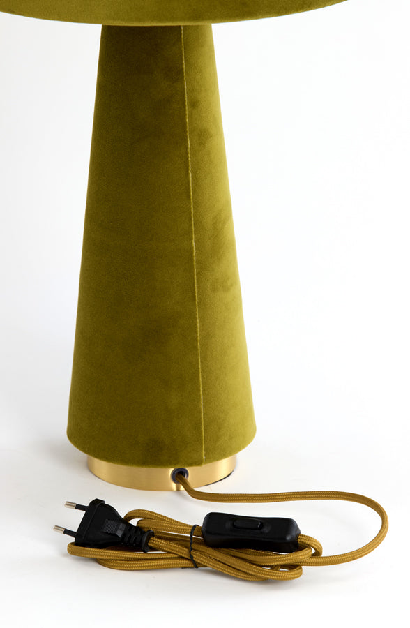 Light & Living Lighting Table lamp 30x61 cm DEVIA velvet green House of Isabella UK