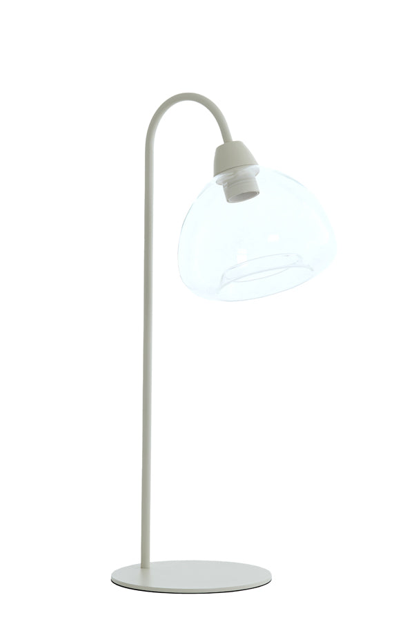Light & Living Lighting Table lamp 31,5x20x61 cm BISHO glass clear+cream House of Isabella UK
