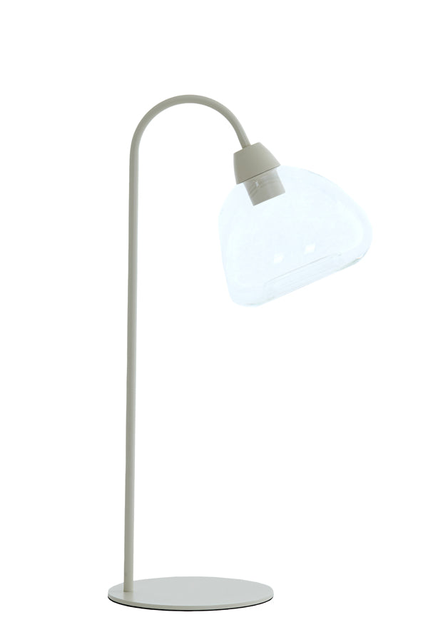 Light & Living Lighting Table lamp 31,5x20x61 cm BISHO glass clear+cream House of Isabella UK
