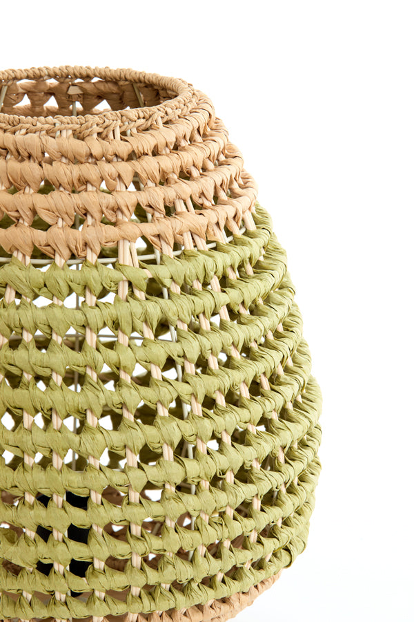 Light & Living Lighting Table lamp 32x34,5 cm KALIPA rattan natural+green House of Isabella UK