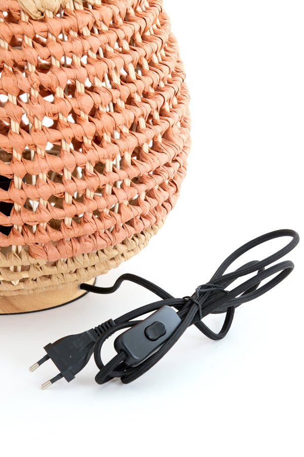 Light & Living Lighting Table lamp 32x34,5 cm KALIPA rattan natural+terra House of Isabella UK