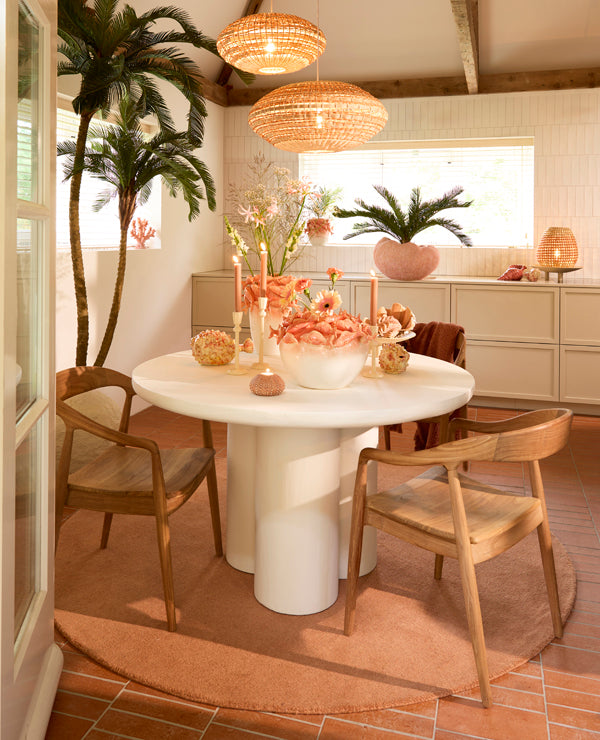 Light & Living Lighting Table lamp 32x34,5 cm KALIPA rattan natural+terra House of Isabella UK