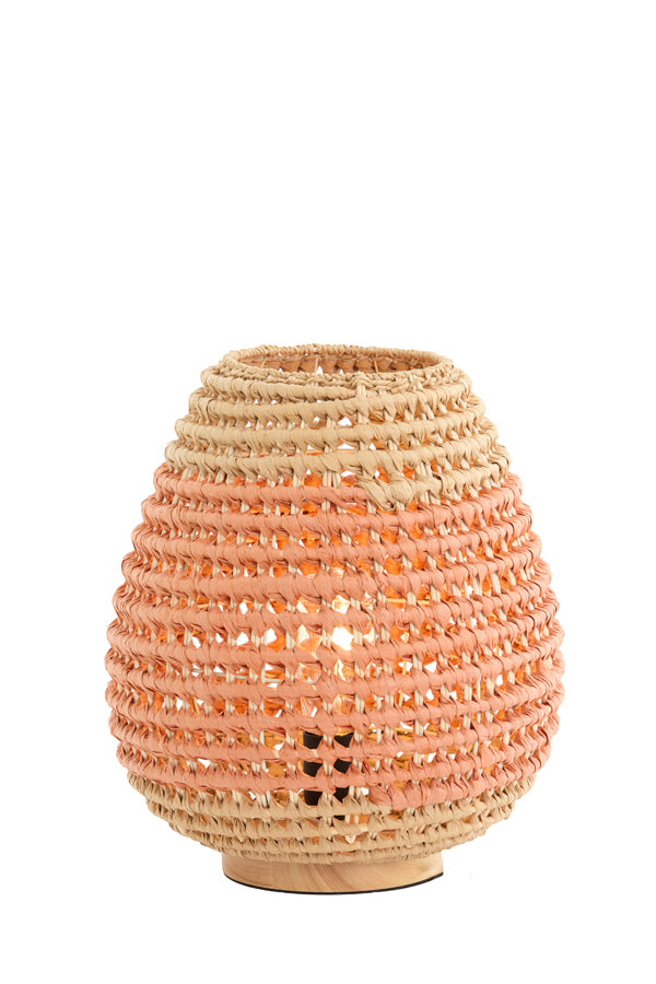 Light & Living Lighting Table lamp 32x34,5 cm KALIPA rattan natural+terra House of Isabella UK