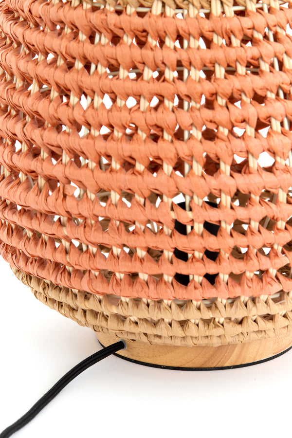Light & Living Lighting Table lamp 32x34,5 cm KALIPA rattan natural+terra House of Isabella UK