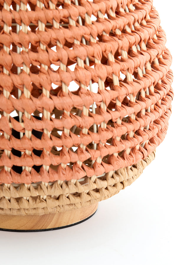 Light & Living Lighting Table lamp 32x34,5 cm KALIPA rattan natural+terra House of Isabella UK