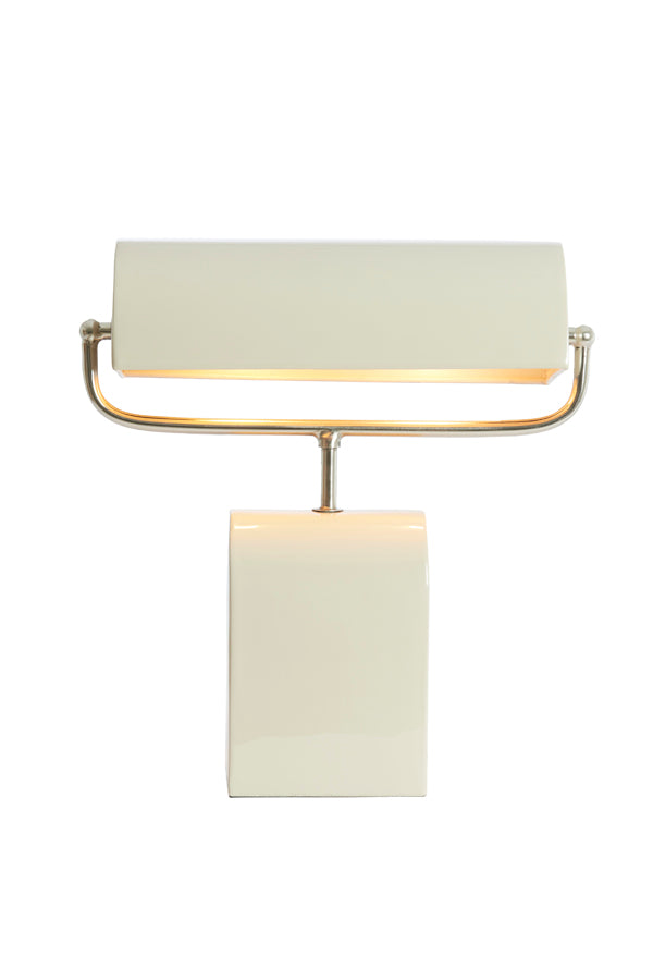 Light & Living Lighting Table lamp 35x15,5x38 cm CARDONA cream+nickel satin House of Isabella UK