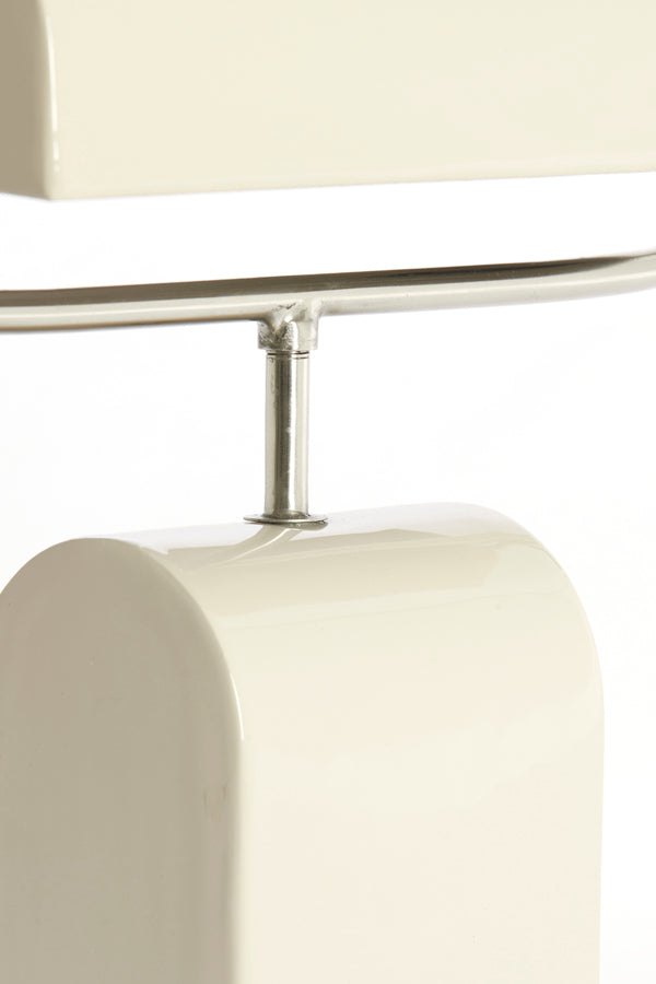 Light & Living Lighting Table lamp 35x15,5x38 cm CARDONA cream+nickel satin House of Isabella UK