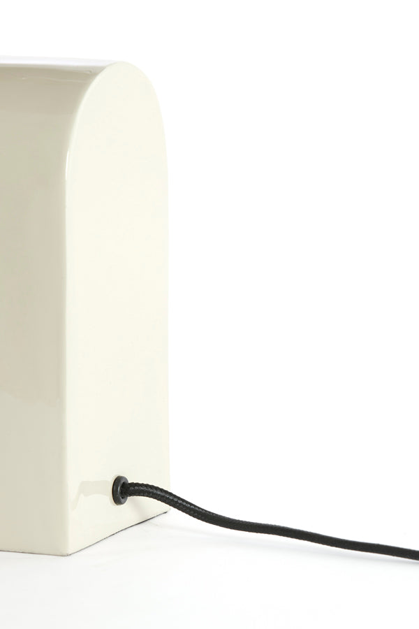 Light & Living Lighting Table lamp 35x15,5x38 cm CARDONA cream+nickel satin House of Isabella UK