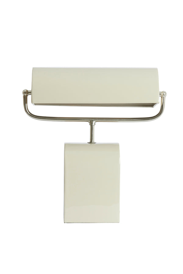 Light & Living Lighting Table lamp 35x15,5x38 cm CARDONA cream+nickel satin House of Isabella UK