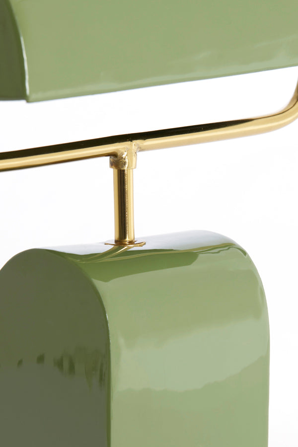 Light & Living Lighting Table lamp 35x15,5x38 cm CARDONA light green+gold House of Isabella UK