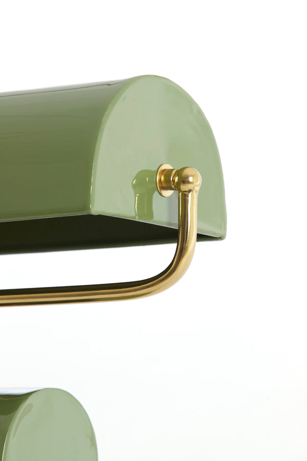 Light & Living Lighting Table lamp 35x15,5x38 cm CARDONA light green+gold House of Isabella UK