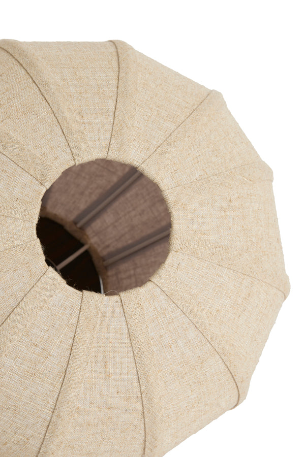 Light & Living Lighting Table lamp 35x36 cm KYZO wood print d brown+linen nat. House of Isabella UK
