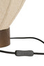 Light & Living Lighting Table lamp 35x36 cm KYZO wood print d brown+linen nat. House of Isabella UK