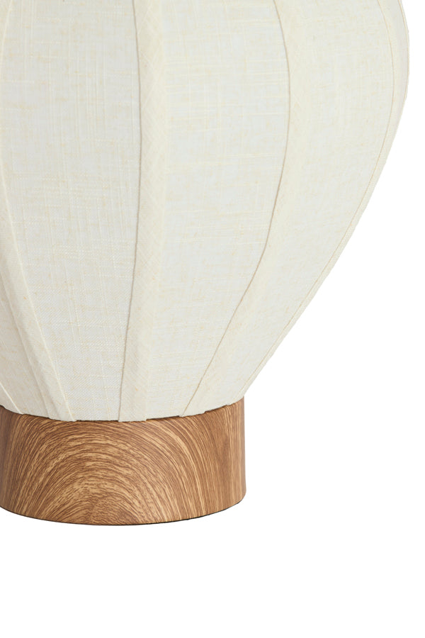 Light & Living Lighting Table lamp 35x36 cm KYZO wood print natural+linen cream House of Isabella UK