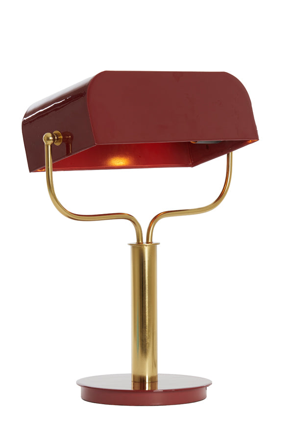 Light & Living Lighting Table lamp 37x14x43 cm AYER shiny burgundy+gold House of Isabella UK