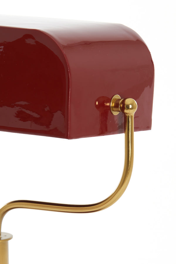 Light & Living Lighting Table lamp 37x14x43 cm AYER shiny burgundy+gold House of Isabella UK