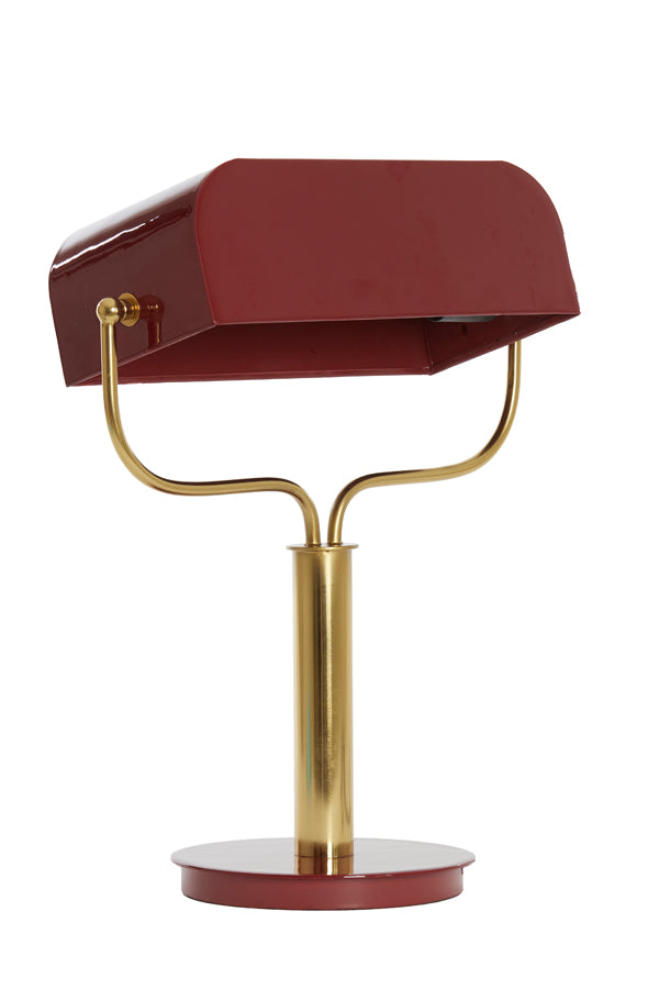 Light & Living Lighting Table lamp 37x14x43 cm AYER shiny burgundy+gold House of Isabella UK