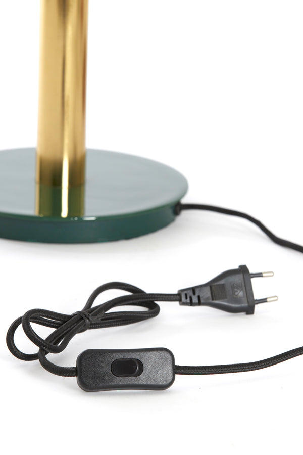 Light & Living Lighting Table lamp 37x14x43 cm AYER shiny dark green+gold House of Isabella UK