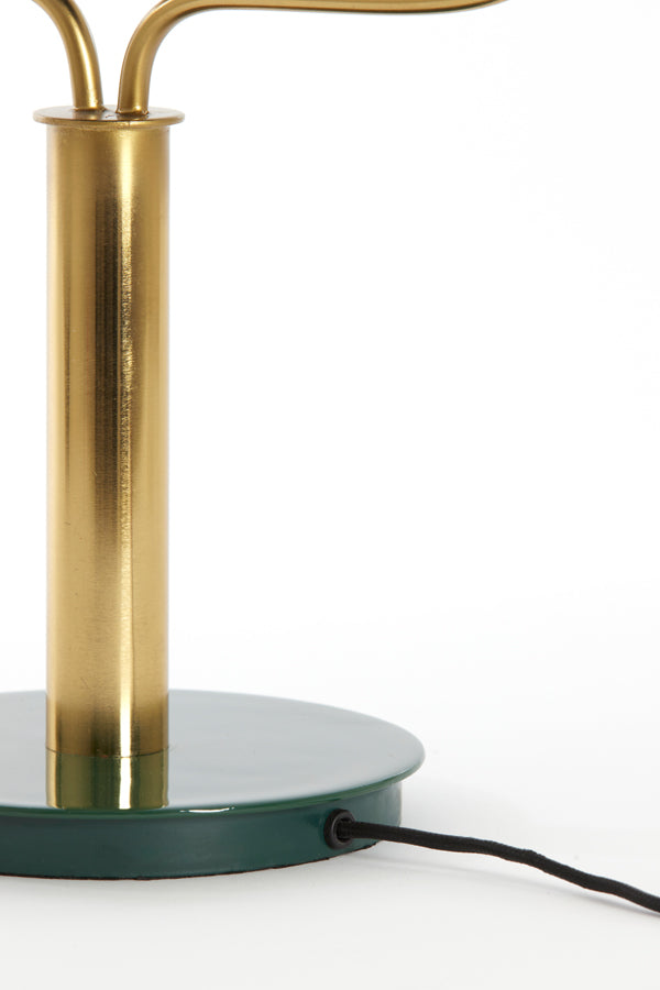 Light & Living Lighting Table lamp 37x14x43 cm AYER shiny dark green+gold House of Isabella UK