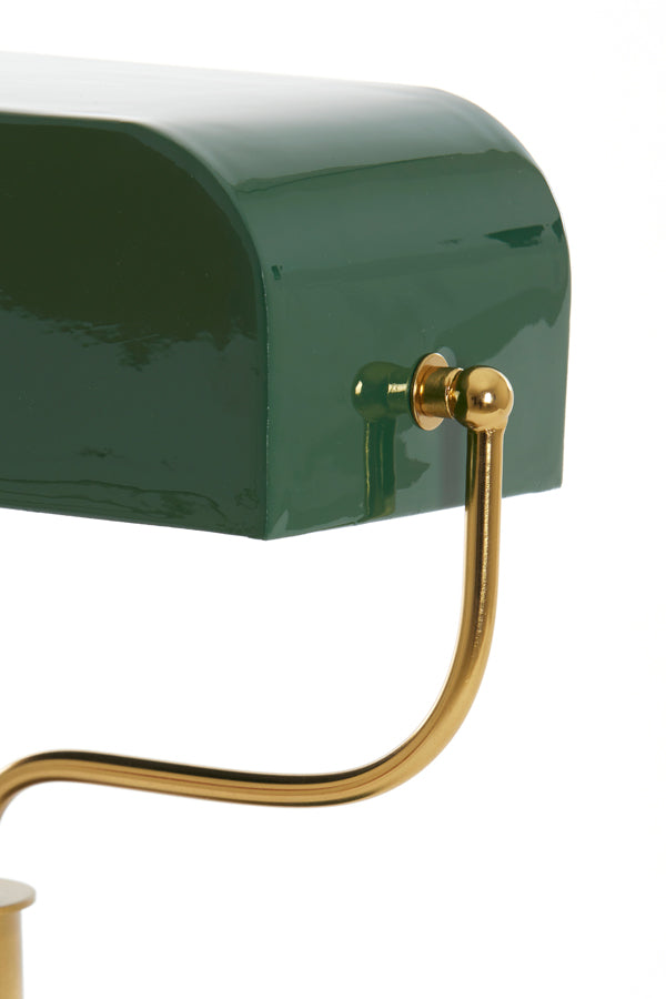 Light & Living Lighting Table lamp 37x14x43 cm AYER shiny dark green+gold House of Isabella UK