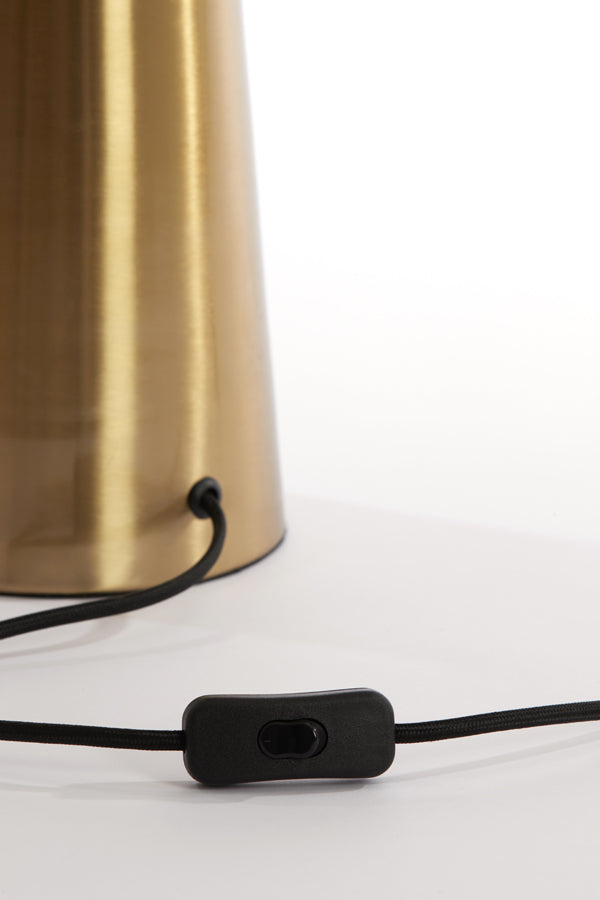 Light & Living Lighting Table lamp 40x53 cm PLEAT glass matt white+gold House of Isabella UK