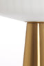 Light & Living Lighting Table lamp 40x53 cm PLEAT glass matt white+gold House of Isabella UK
