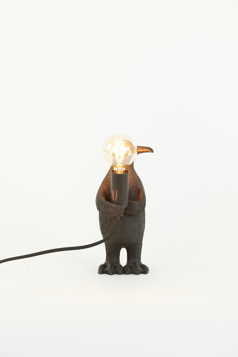 Light & Living Lighting Table lamp E14 12x12x24 cm PENGUIN matt black House of Isabella UK