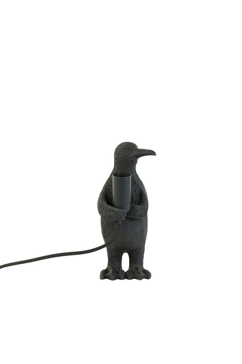 Light & Living Lighting Table lamp E14 12x12x24 cm PENGUIN matt black House of Isabella UK