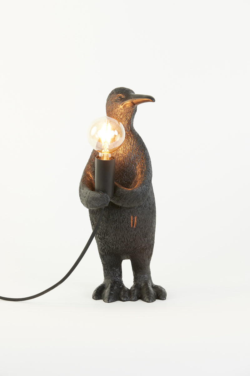 Light & Living Lighting Table lamp E14 16x13x34 cm PENGUIN matt black House of Isabella UK