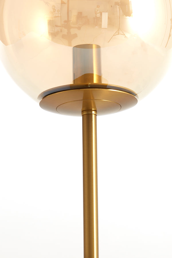 Light & Living Lighting Table lamp E14 20x43 cm MEDINA glass amber+gold House of Isabella UK