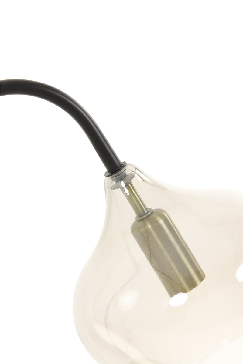 Light & Living Lighting Table lamp E14 28x17x50,5 cm RAKEL matt black+smoked House of Isabella UK