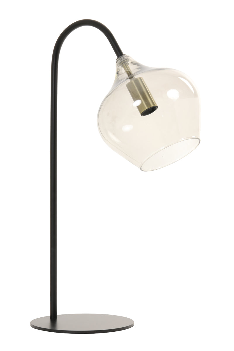 Light & Living Lighting Table lamp E14 28x17x50,5 cm RAKEL matt black+smoked House of Isabella UK