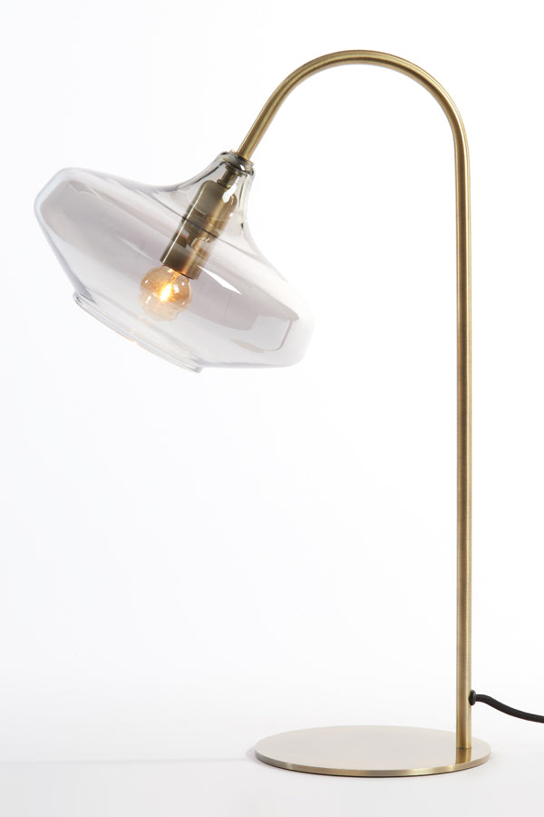 Light & Living Lighting Table lamp E14 31x22x50 cm SOLNA antique bronze+smoked glass House of Isabella UK