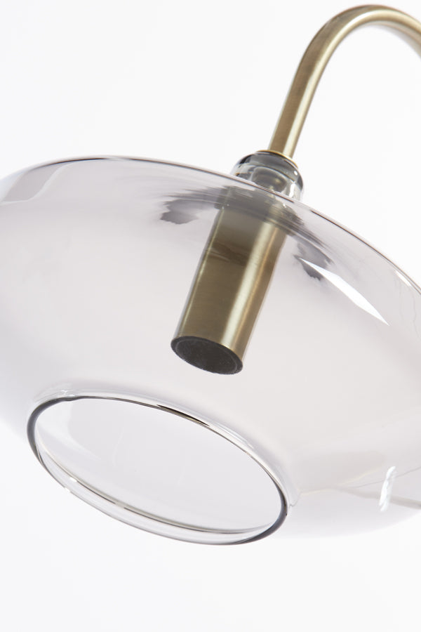 Light & Living Lighting Table lamp E14 31x22x50 cm SOLNA antique bronze+smoked glass House of Isabella UK