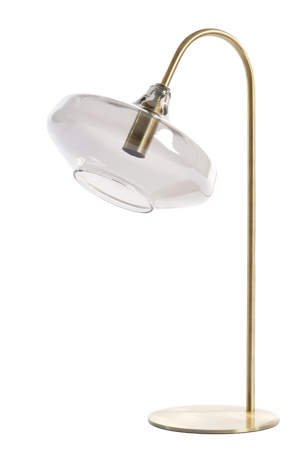Light & Living Lighting Table lamp E14 31x22x50 cm SOLNA antique bronze+smoked glass House of Isabella UK