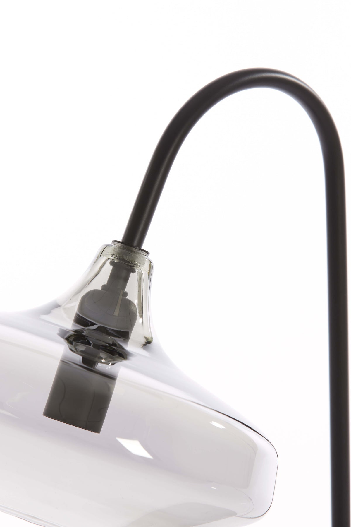Light & Living Lighting Table lamp E14 31x22x50 cm SOLNA matt black+smoked glass House of Isabella UK