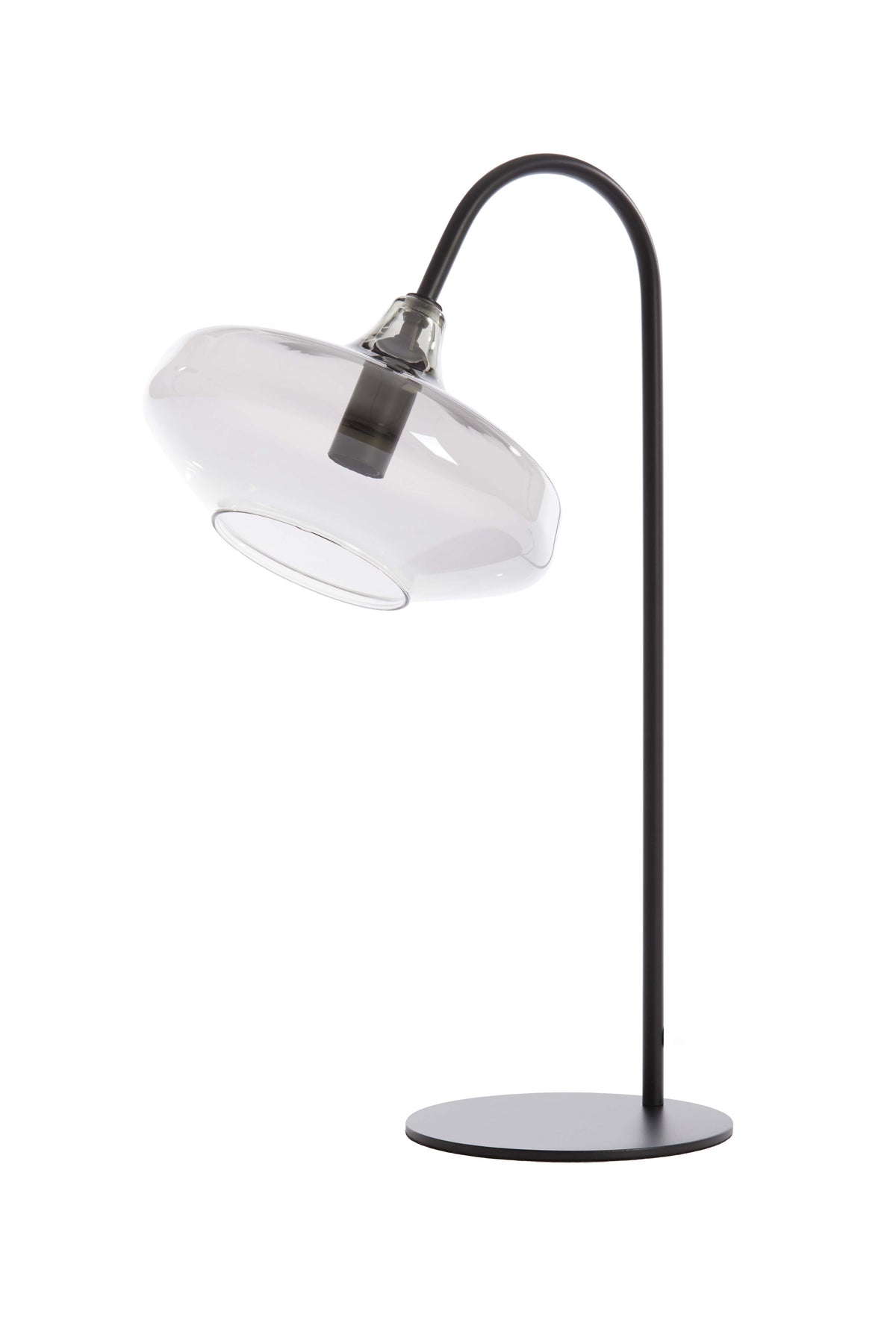 Light & Living Lighting Table lamp E14 31x22x50 cm SOLNA matt black+smoked glass House of Isabella UK