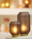 Light & Living Lighting Table lamp LED 13x16,5 cm YVIAS glass matt dark brown+gold House of Isabella UK