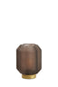 Light & Living Lighting Table lamp LED 13x16,5 cm YVIAS glass matt dark brown+gold House of Isabella UK