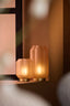 Light & Living Lighting Table lamp LED 13x16,5 cm YVIAS glass matt peach+gold House of Isabella UK