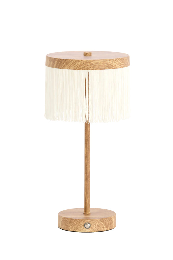 Light & Living Lighting Table lamp LED 17x35 cm DINY wood print+cream House of Isabella UK